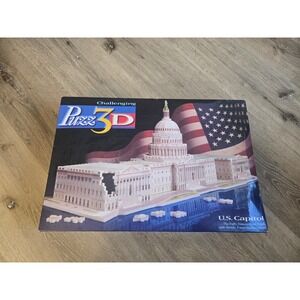 3D U.S. Capitol Building Puzzle Model Kit Foam Pieces New Open Box